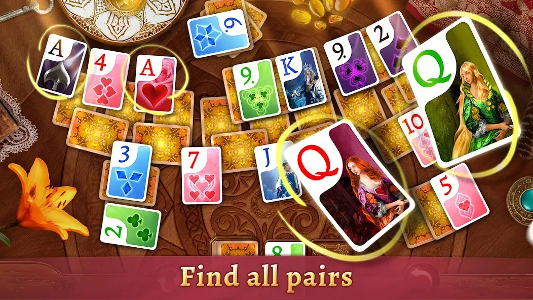 Solitaire Dreams: Card Games — Мод: Безлимитные подсказки и отмены ходов — скриншот 1