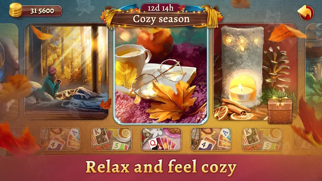 Solitaire Dreams: Card Games — Мод: Безлимитные подсказки и отмены ходов — скриншот 2