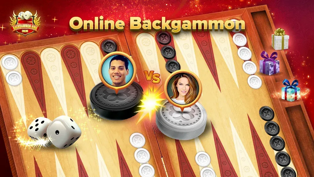 Backgammon King Online — Взломанная версия (Безлимитные монеты и премиум открыт) — скриншот 1