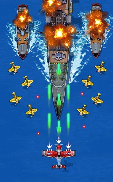 Скачать взлом 1945 Air Force: Airplane games на Андроид — Безлимитные деньги и все самолёты — скриншот 1 Скачать взлом 1945 Air Force: Airplane games на Андроид — Безлимитные деньги и все самолёты — скриншот 1