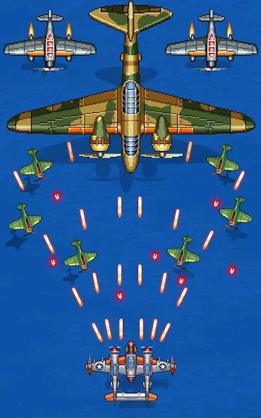 Скачать взлом 1945 Air Force: Airplane games на Андроид — Безлимитные деньги и все самолёты — скриншот 3 Скачать взлом 1945 Air Force: Airplane games на Андроид — Безлимитные деньги и все самолёты — скриншот 3