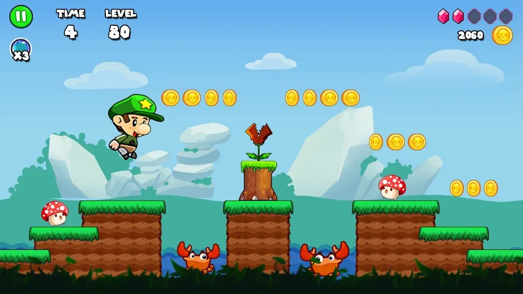 Скачать Bob Run: Adventure run game на Андроид — Бесконечные жизни и монеты — скриншот 1