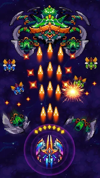 Galaxiga Arcade Shooting Game — Безлимитные монеты и все корабли — скриншот 1 Galaxiga Arcade Shooting Game — Безлимитные монеты и все корабли — скриншот 1
