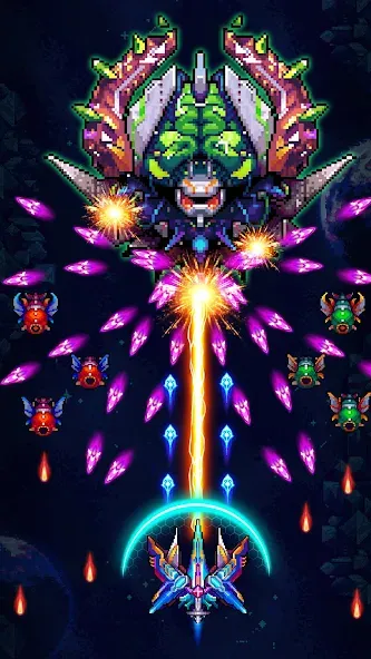 Galaxiga Arcade Shooting Game — Безлимитные монеты и все корабли — скриншот 2 Galaxiga Arcade Shooting Game — Безлимитные монеты и все корабли — скриншот 2