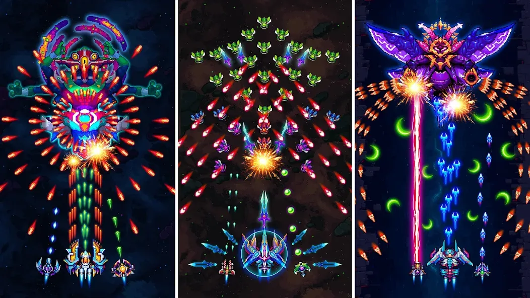 Galaxiga Arcade Shooting Game — Безлимитные монеты и все корабли — скриншот 5 Galaxiga Arcade Shooting Game — Безлимитные монеты и все корабли — скриншот 5