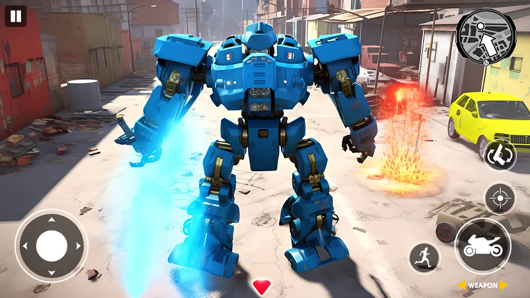Скачать Real Robot Bike Transform Game на Андроид — Безлимитные деньги и все роботы — скриншот 3