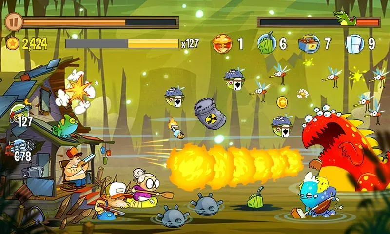 Скачать Swamp Attack (Мод: Безлимитные монеты и усиленное оружие) на Андроид — скриншот 5