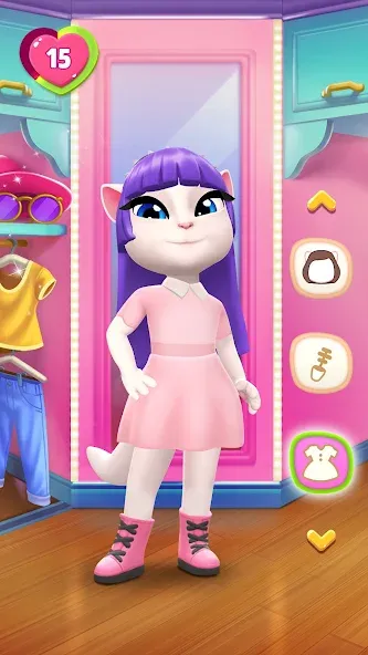 Скачать My Talking Angela 2 на Android — Безлимитные монеты и все предметы — скриншот 1