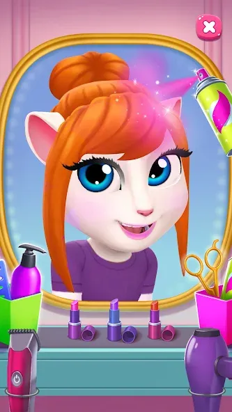 Скачать My Talking Angela 2 на Android — Безлимитные монеты и все предметы — скриншот 2