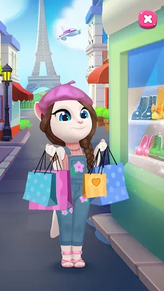 Скачать My Talking Angela 2 на Android — Безлимитные монеты и все предметы — скриншот 4