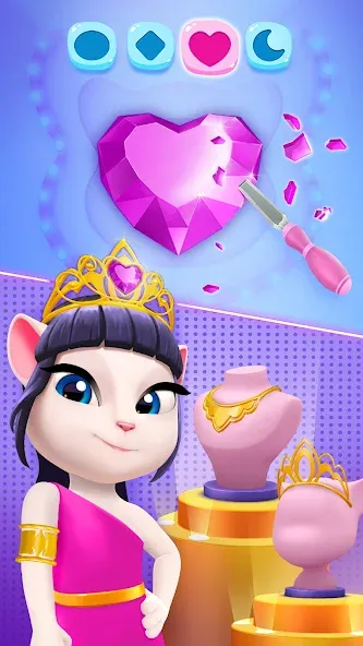 Скачать My Talking Angela 2 на Android — Безлимитные монеты и все предметы — скриншот 5