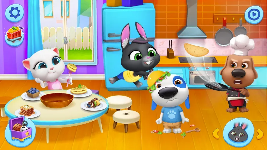 Скачать My Talking Tom Friends MOD APK — Безлимитные монеты и все персонажи — скриншот 5