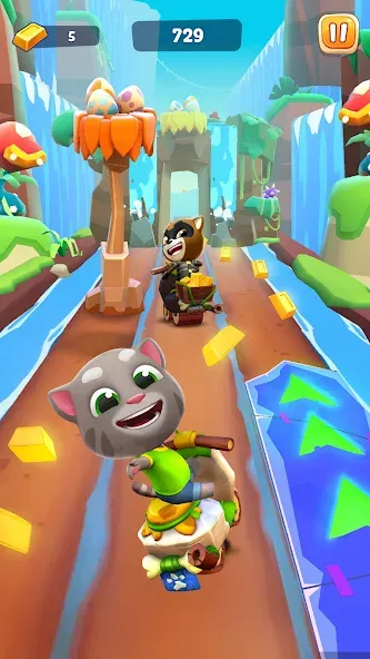 Talking Tom Time Rush Mod APK Безлимитные монеты и все персонажи — Скачать на Андроид — скриншот 1 Talking Tom Time Rush Mod APK Безлимитные монеты и все персонажи — Скачать на Андроид — скриншот 1