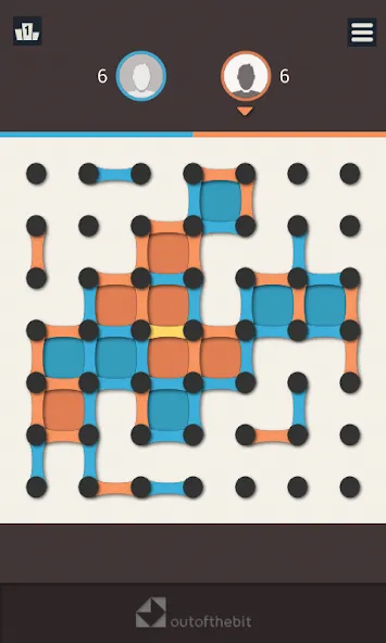 Dots and Boxes - Classic Strat на Андроид — Мод Классическая стратегия с умным противником — скриншот 1