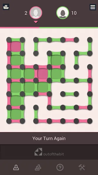 Dots and Boxes - Classic Strat на Андроид — Мод Классическая стратегия с умным противником — скриншот 3