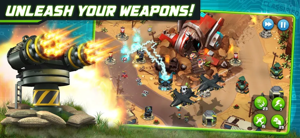Скачать Alien Creeps - Tower Defense — Модификация Безлимитные деньги и все уровни открыты — скриншот 1
