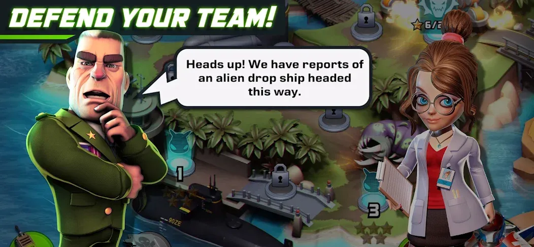 Скачать Alien Creeps - Tower Defense — Модификация Безлимитные деньги и все уровни открыты — скриншот 4