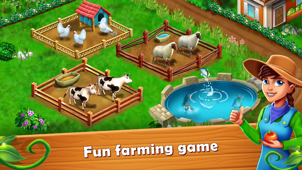 Скачать Farm Fest : Farming Games на Андроид — Безлимитные монеты и ресурсы — скриншот 1