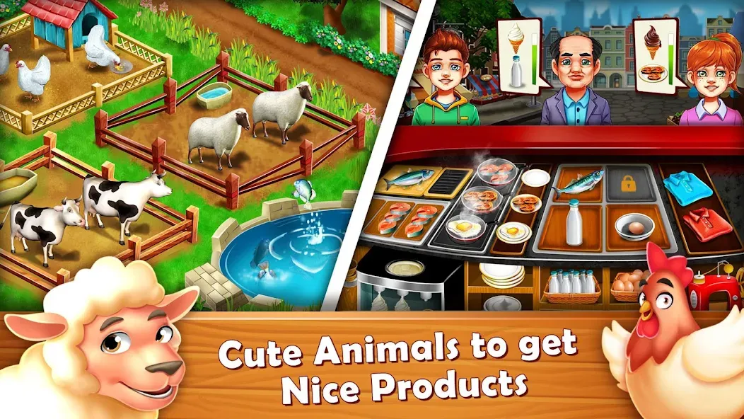 Скачать Farm Fest : Farming Games на Андроид — Безлимитные монеты и ресурсы — скриншот 4