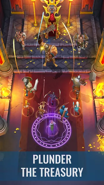 Raid & Rush - Heroes idle RPG MOD APK на Android — Безлимитные ресурсы и усиленные герои — скриншот 2