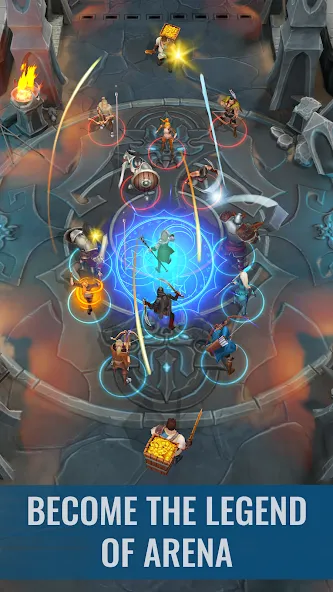 Raid & Rush - Heroes idle RPG MOD APK на Android — Безлимитные ресурсы и усиленные герои — скриншот 4