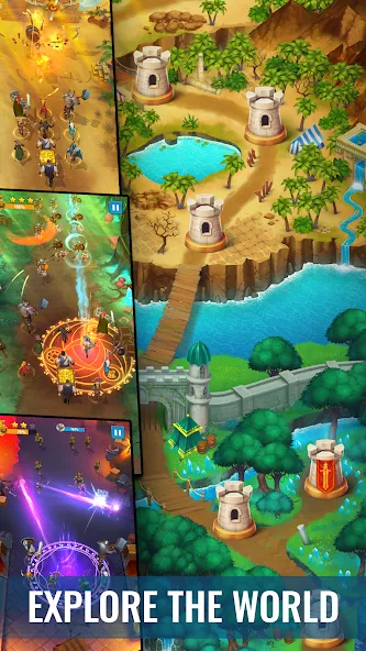 Raid & Rush - Heroes idle RPG MOD APK на Android — Безлимитные ресурсы и усиленные герои — скриншот 5