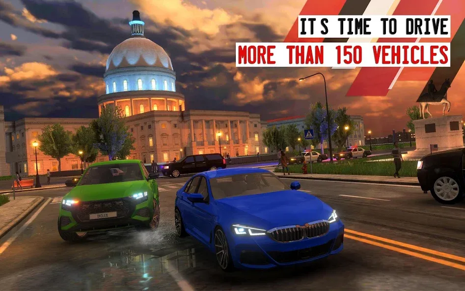 Скачать взлом Driving School Simulator на Андроид — Безлимитные деньги и машины — скриншот 1
