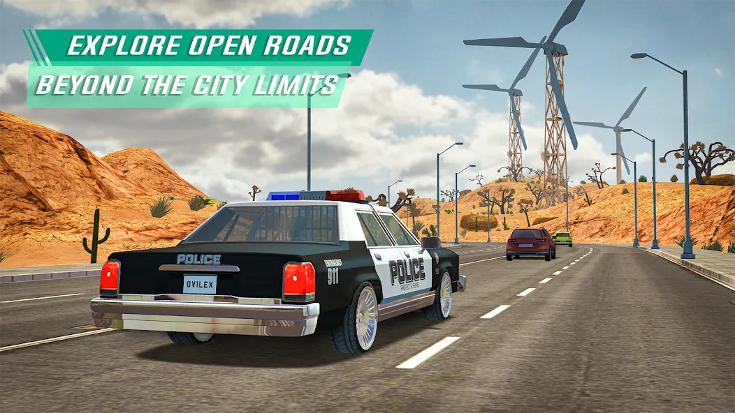 Скачать взломанную Police Sim 2022 Cop Simulator — Безлимитные деньги и открыты все машины — скриншот 5