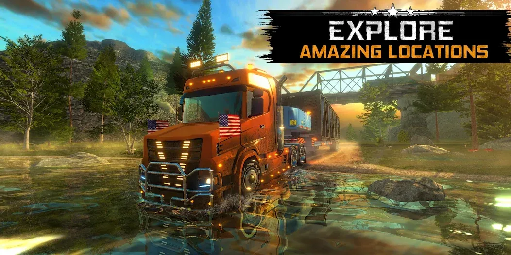 Скачать Truck Simulator USA Revolution на Андроид — Безлимитные деньги и топливо — скриншот 2 Скачать Truck Simulator USA Revolution на Андроид — Безлимитные деньги и топливо — скриншот 2