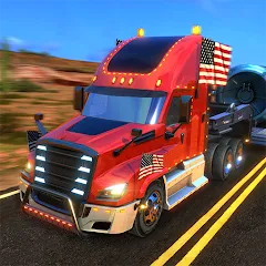 Скачать Truck Simulator USA Revolution на Андроид — Безлимитные деньги и топливо