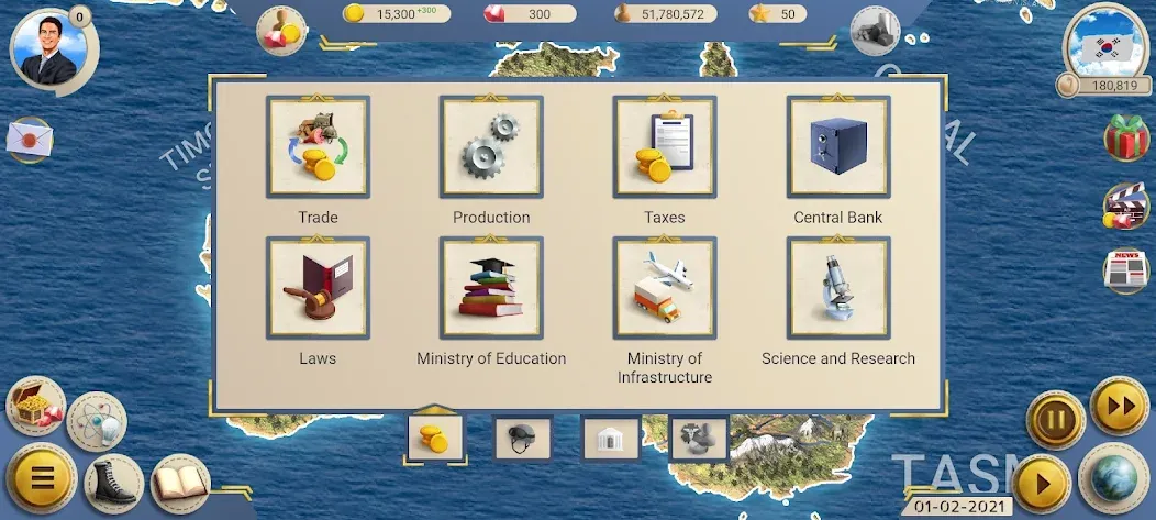 Скачать взлом MA 2 – President Simulator на Андроид — Безлимитные деньги и влияние — скриншот 2
