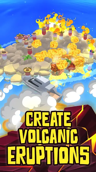 Скачать Volcano Island - Sim Game MOD APK — Безлимитные ресурсы и алмазы — скриншот 5 Скачать Volcano Island - Sim Game MOD APK — Безлимитные ресурсы и алмазы — скриншот 5