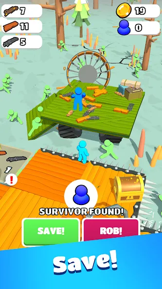 Скачать Zombie Raft — Последняя версия (Много денег и ресурсов) — скриншот 4 Скачать Zombie Raft — Последняя версия (Много денег и ресурсов) — скриншот 4