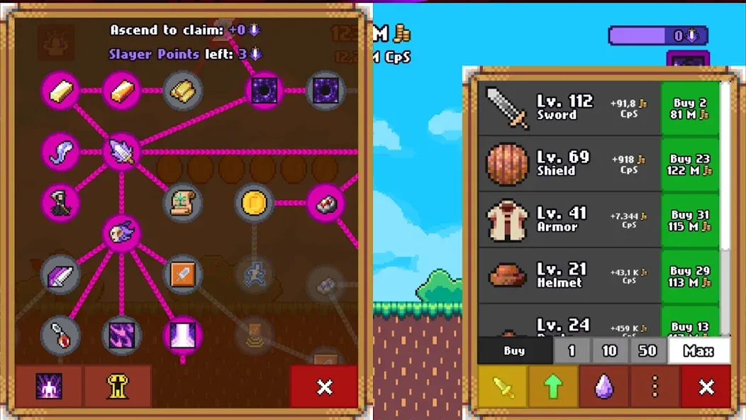 Idle Slayer MOD APK на Android — Безлимитные ресурсы и быстрый прогресс — скриншот 3 Idle Slayer MOD APK на Android — Безлимитные ресурсы и быстрый прогресс — скриншот 3
