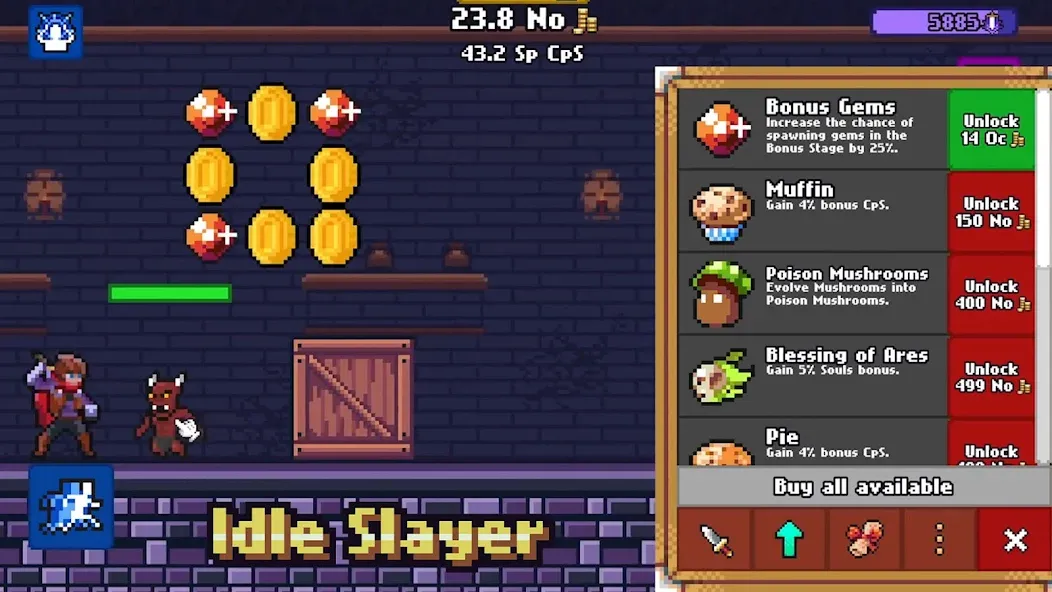 Idle Slayer MOD APK на Android — Безлимитные ресурсы и быстрый прогресс — скриншот 4 Idle Slayer MOD APK на Android — Безлимитные ресурсы и быстрый прогресс — скриншот 4