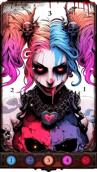 Dark, Horror Color by Number MOD — Все картинки разблокированы на Андроид — скриншот 4