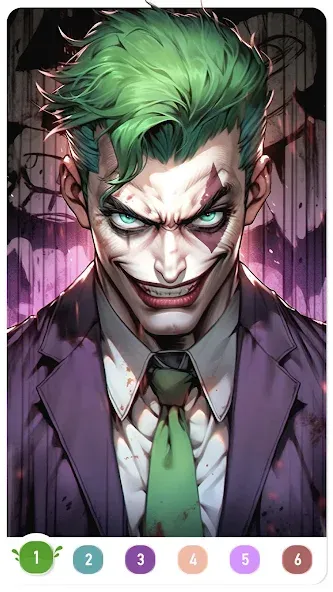 Clown Color, Paint by number MOD APK на Android — Яркие краски и все раскраски — скриншот 3