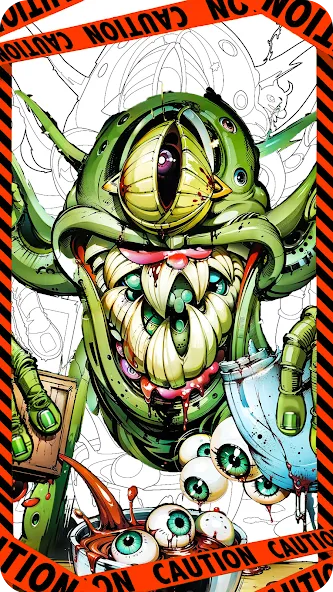 Скачать Dark Fantasy Coloring Games MOD APK — Все раскраски открыты и без рекламы — скриншот 2