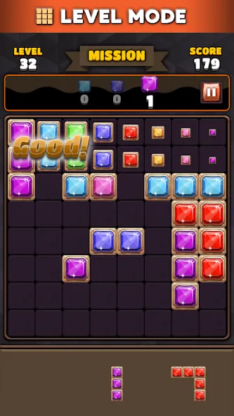 Block Puzzle 8x8 Mod APK Без рекламы и бесконечные ходы — Скачать на Андроид — скриншот 3
