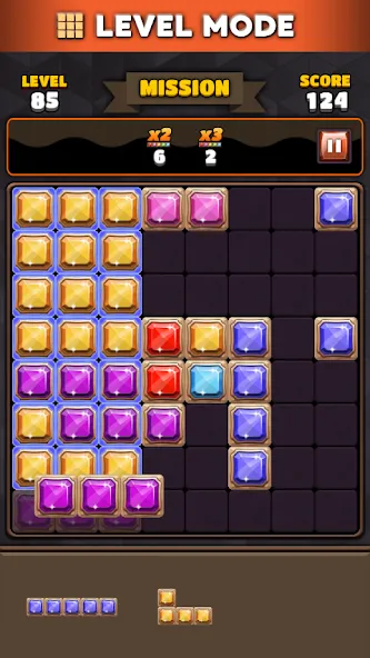 Block Puzzle 8x8 Mod APK Без рекламы и бесконечные ходы — Скачать на Андроид — скриншот 5