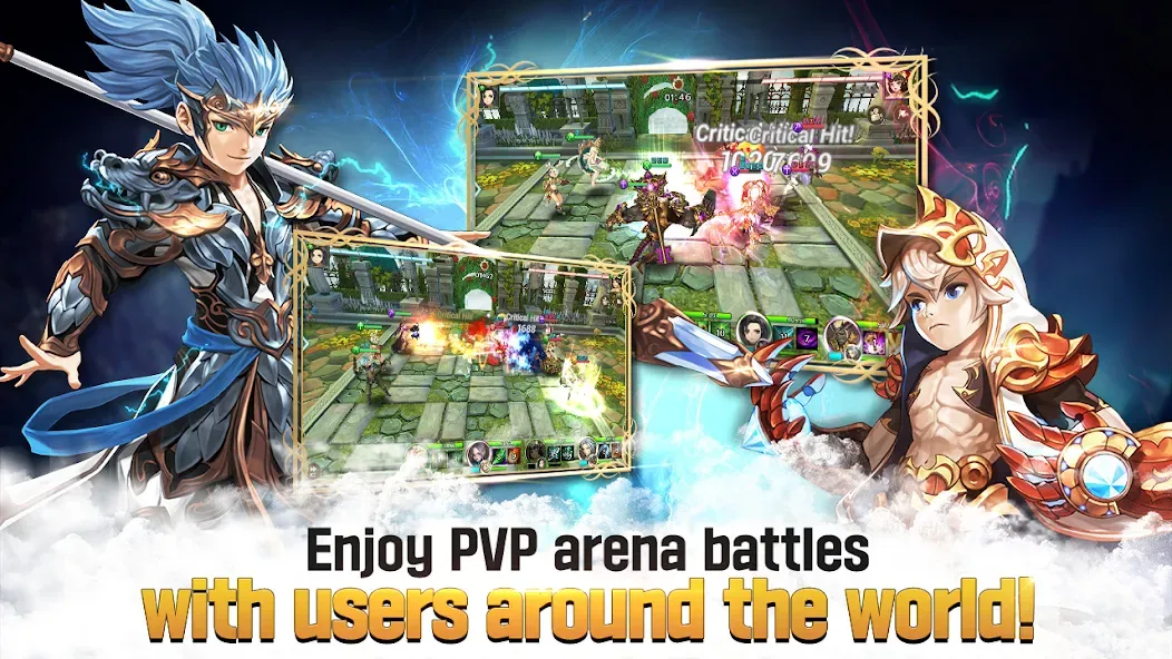 Скачать Legend of Pandonia MOD APK — Безлимитные ресурсы и мощные герои — скриншот 3