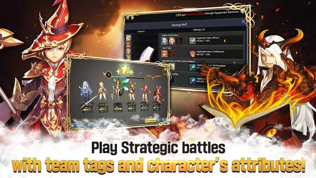 Скачать Legend of Pandonia MOD APK — Безлимитные ресурсы и мощные герои — скриншот 4