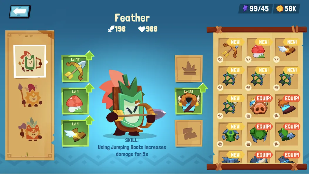 Tiny Hunters - Monsters Attack MOD APK на Android — Безлимитные монеты и энергия — скриншот 4 Tiny Hunters - Monsters Attack MOD APK на Android — Безлимитные монеты и энергия — скриншот 4