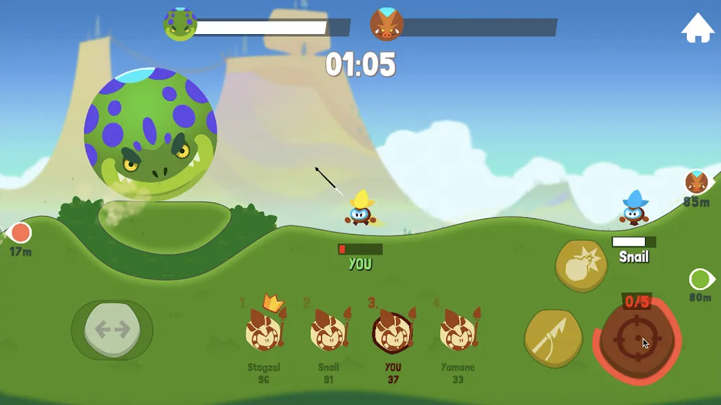 Tiny Hunters - Monsters Attack MOD APK на Android — Безлимитные монеты и энергия — скриншот 5 Tiny Hunters - Monsters Attack MOD APK на Android — Безлимитные монеты и энергия — скриншот 5