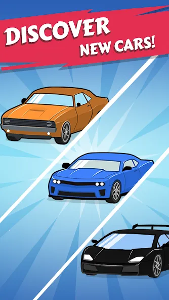 Merge Car - Idle Merge Cars на Андроид — Мод Много денег и все машины — скриншот 3