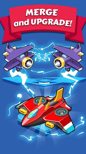 Скачать Merge Planes Idle Plane Game на телефон — Безлимитные деньги и самолеты — скриншот 2