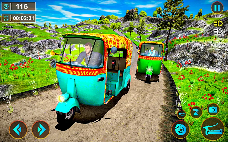 Скачать взлом Tuk Tuk Offroad Auto Rickshaw на Андроид — Безлимитные деньги и топливо — скриншот 1
