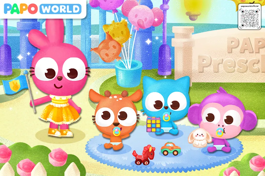 Papo Town Preschool — Взломанная версия (Разблокированы все локации и предметы) — скриншот 5