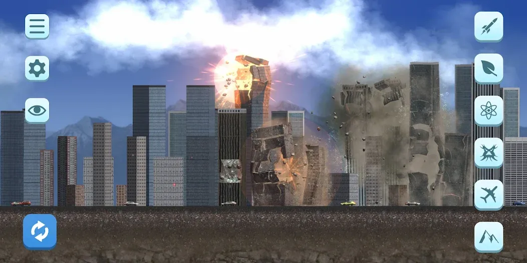 City Smash MOD — Разрушение города без ограничений на Андроид — скриншот 2