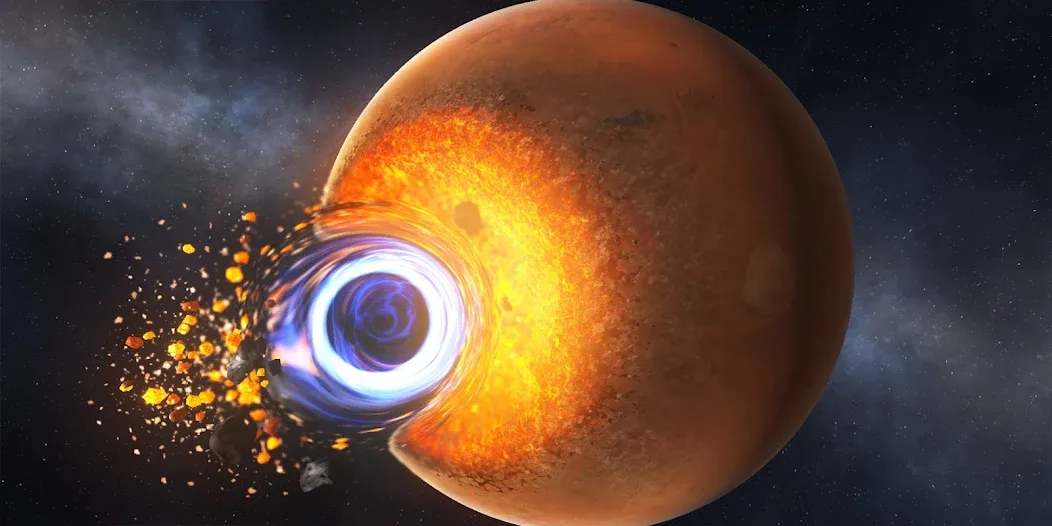 Solar Smash на Андроид — Мод Все планеты и бесконечное оружие — скриншот 3